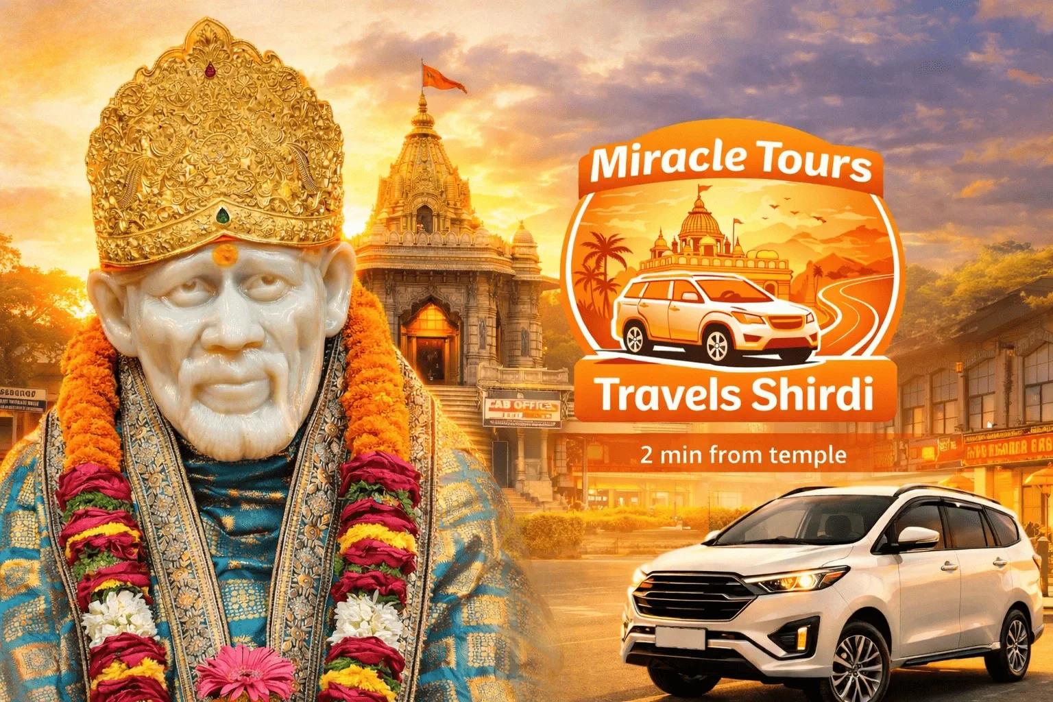 Sai Miracle Tours and Travel team near Sai Baba Mandir Gate No. 2 Shirdi